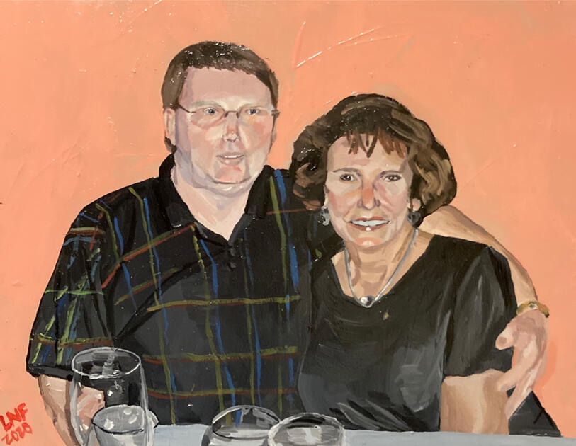 Couple Having Dinner (2020)